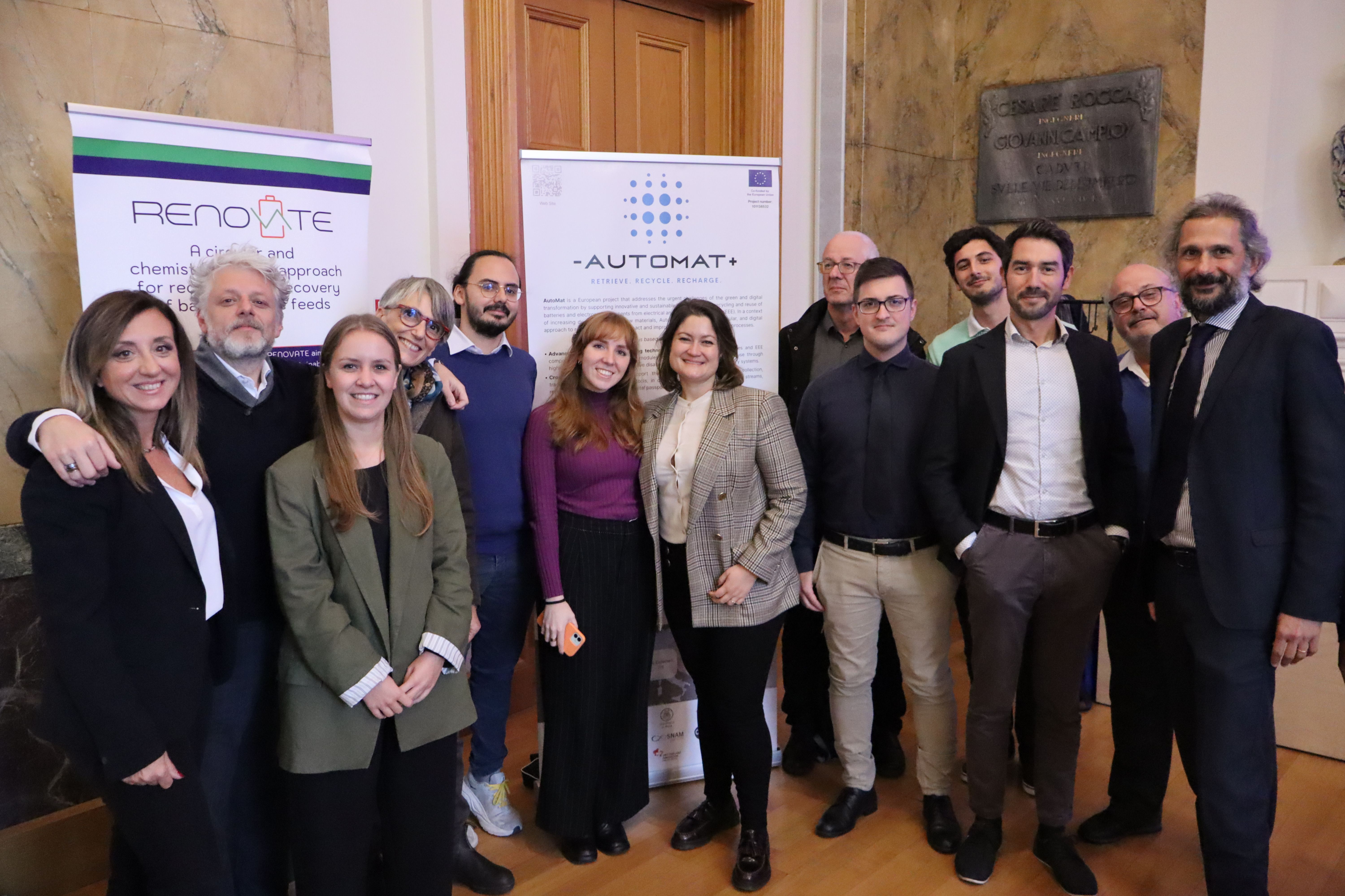 AutoMat at RENOVATE Workshop: Innovation and Synergy for Battery Recycling in Lombardy